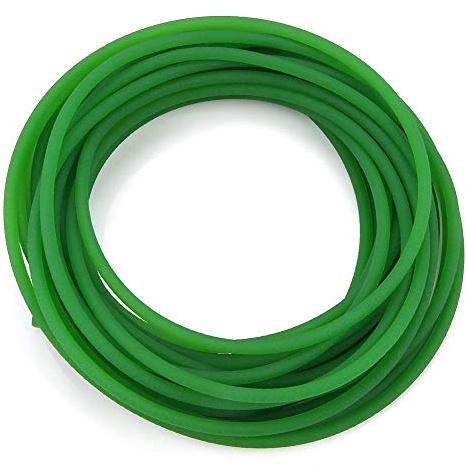 PU-Rundriemen, OD 5mm Länge 10m Polyurethan Antriebsriemen Rund für Antriebsübertragung In Verpackungsmaschine, Druckmaschine, Spinnmaschine, Antriebsmotor, Porzellan Ziegel (Grün)