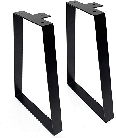 Signstek Tischbeine Moebelfuesse Metall Haarnadel Trapeze Tischbeine 40cm/16'' Höhe für Couchtische, 2 STK. Moderne Schreibtische, Nachtständer oder Stühle