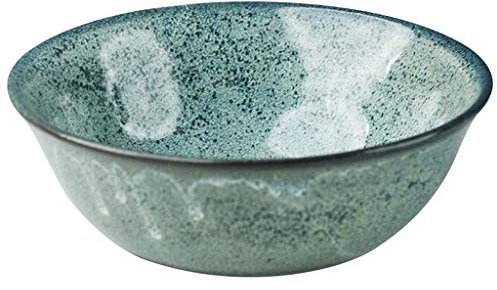 ZXW 6inch Creative Ceramic Soup Bowl, Vajilla de Cocina Ensaladera Verde Oscuro | Tazón de Verduras del hogar Tazón de Fideos Tazón de Ramen