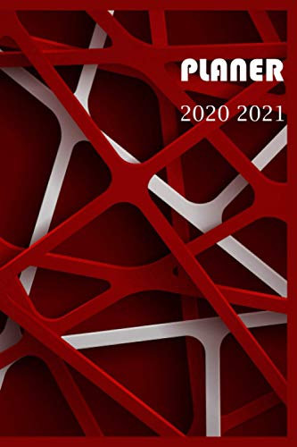 Planer 2020 2021: a5 kalender 2020 2021/ kalenderbuch 2021 /Oktober 2020-Dezember 2021/ mini Planer 2020 2021 | 1 Woche auf 2 Seiten | Kalenderbuch ... Buchkalender Jahresplaner 365 tage rot