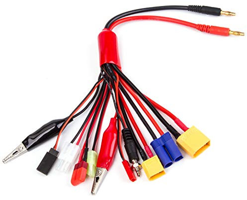 Yasoca 4mm Banana 10in1 Plug RC Lipo Battery Multi Charger Adapter Lead Cable Converter for RC Car Helicopter Quadcopter