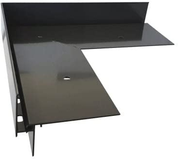 Renoplast® Aluminium Ecke 90° für Traufprofil W35+ Graphit | Fertigstellung von Terrassen und Balkonen | Belüftete Böden Erhöht | Wasser ablaufsysteme Winkelprofil | Korrosionsschutz Balkonprofile