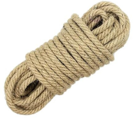 NorthPada 8 mm x 50 Metros de Cuerda Natural de Sisal y Cáñamo Cordel Grueso para Rascador de Gatos, árbol, Jardín, Encuadernación, Material de Embalaje para Manualidades