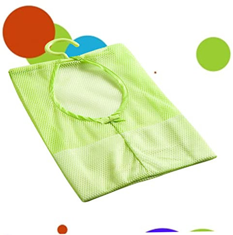 Alipis Hanging Mesh Storage Net Laundry Bags for Bathroom Kitchen Clothesline Mesh Clothesline Bag for Bathroom