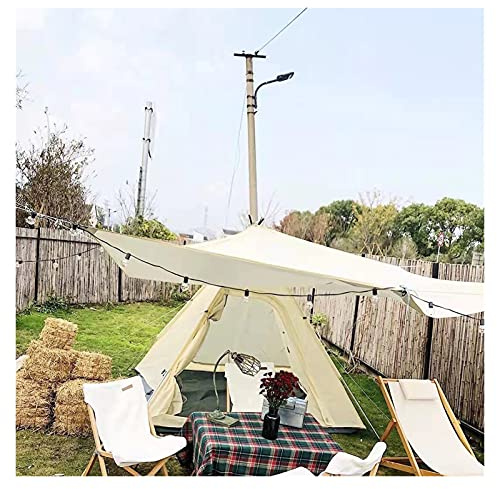 Sun Shade Sail Rectangle Sunscreen Awning 95% UV Block Garden Patio Canopy Waterproof D-Shaped Metal Ring Easy to Install for Outdoors Yard Party (Color : Beige Size : 3x7m) (Beige 2x4m)