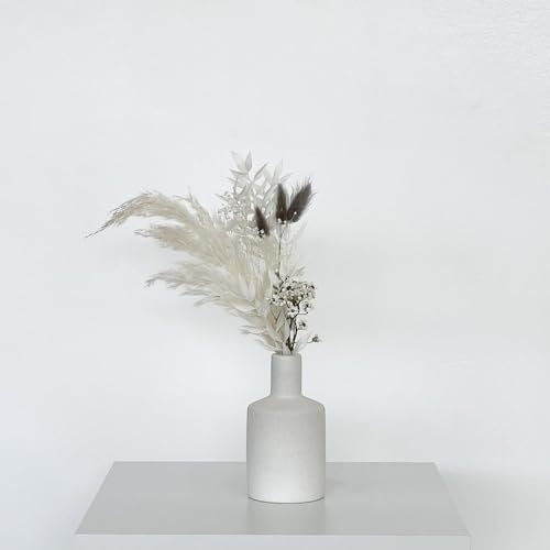 Lykke & You Trockenblumenstrauß Mini Winter Dream Größe 20 cm, Verpackungseinheit 1x, Farbe weiß