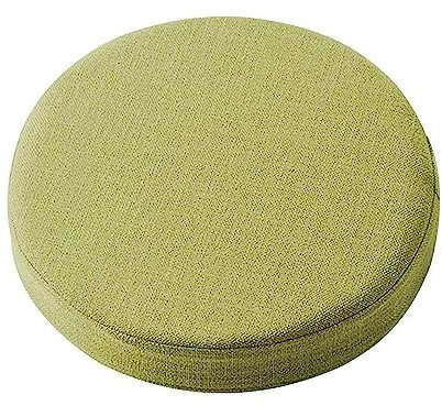 Rundes, Dickes Stuhlkissen, rund, waschbar, Stuhlkissen für drinnen und draußen, Esszimmer, Terrasse, rutschfestes Kissen (40 x 40 x 5 cm, Beige)