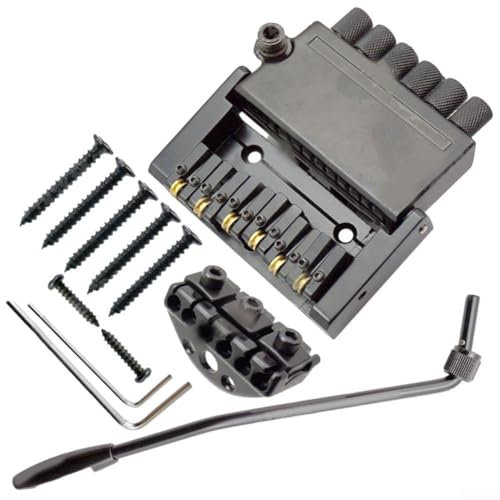 Headless E-Gitarre Brücke, Tremolo Set Bridge Saitenhalter Headless mit 6 Saiten Gitarre Tremolo geeignet für Headless E-Gitarren