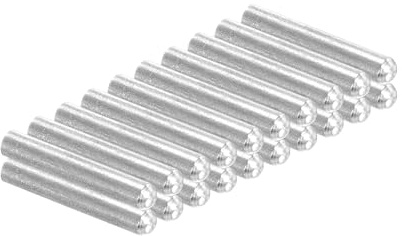PATIKIL 20 Stück 304 Edelstahl Dübelstifte 3,5mm Durchmesser 20mm Länge Rundkopf Sicherungsbolzen Regalstifte für Kleiderschrank Kommode Schrank Bücherregal Industrie Haushalt Möbel Regale