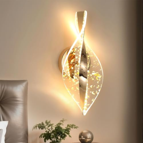Comely LED Wandleuchten Innen, 3 Farbtemperatur Gold 12W 2000LM Kreative