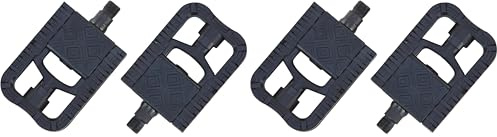 Prophete Fahrradpedale, Klapppedale 1 Paar – beidseitig klappbar, rutschfeste Trittfläche, Reflektoren, Aluminium/Kunststoff, StVZO zugelassen, Schwarz