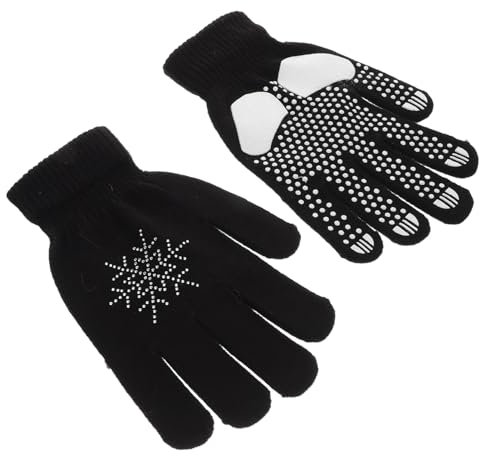 Abaodam Winterliche Skihandschuhe Für Erwachsene rutschfest Mit Strasssteinen Für Eiskunstlauf Und Outdoor-aktivitäten Jahre Bis Erwachsene