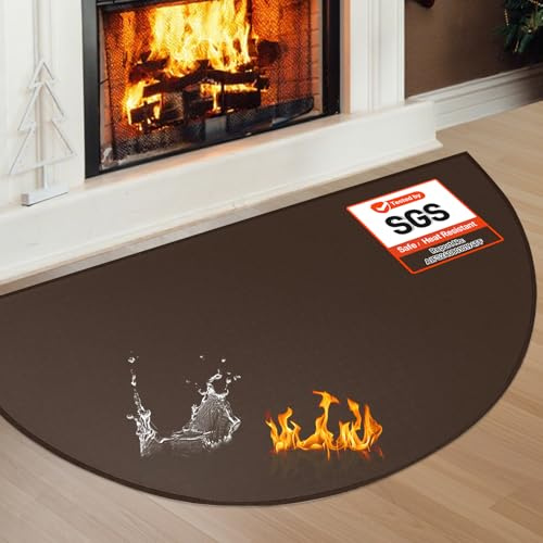 Feuerfeste Kaminmatten für Kamin, Kaminofen, Herd-Pads für Kamin im Innenbereich, Kaminteppich, schützt Böden, Teppiche vor Funken, Glut