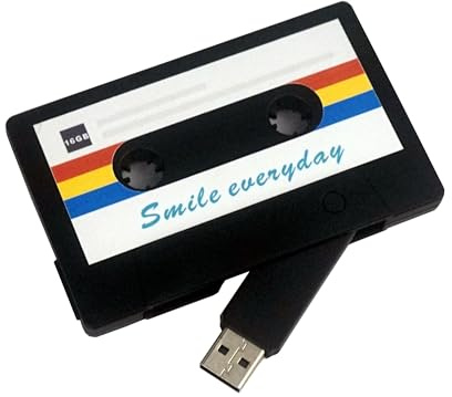 Desuerte USB-Stick mit Kassettenband, 16 GB – Speicher für Fotos, Musikdateien, Geschenk für Fotografen, Musikliebhaber
