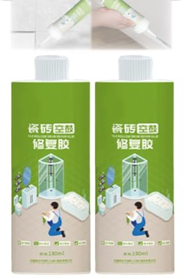 Adhesivo para reparación de azulejos, multifuncional, de secado rápido, para el hogar, ideal para la fijación rápida de azulejos sueltos y huecos. (2PCS)