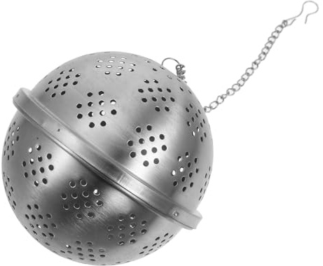 NOLITOY Stainless Steel Spice Infuser Tea Strainer Ball with Chain Hook Loose Leaf Tea and Spices for Teapots and Mugs