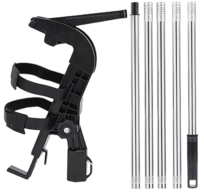 Sprühdosen Verlängerung Adapter Sprühdosen Verlängerungsstange 160-240cm - Teleskop-Stahlstange Mit Anti-Rutschgriff, Für Deckenstreichen/Zäune, PC/Edelstahl 645-885g