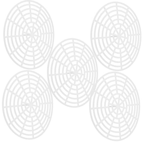 Pressa per Sottaceti 5 Pezzi in PVC Bianco per Fermentazione Domestica | Struttura ad Anello Griglia, Adatta per Ingredienti e Bevande Fatte in Casa, Uso Cucina