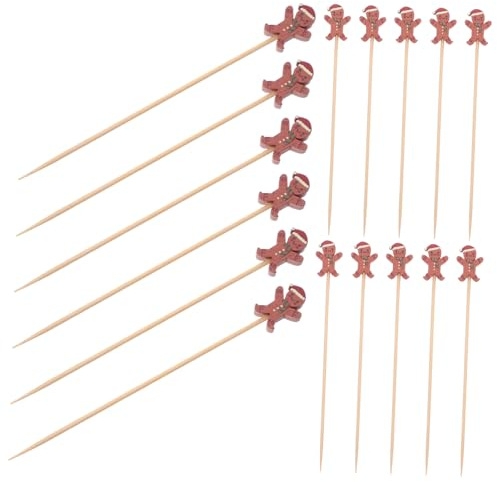 Zerodeko 100 Piezas Etiquetas Decorativas para Vino Pinchos para Bebidas Palillos para Frutas Palillos Decorativos para Cócteles Aperitivos De Frutas Decoración para Eventos Festivos
