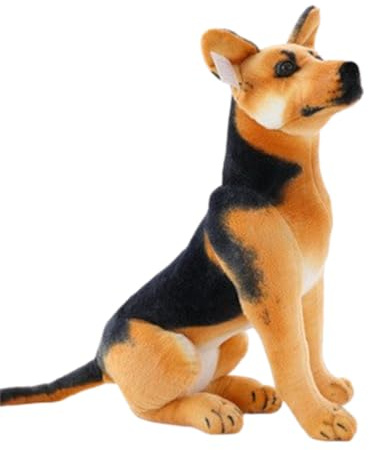 Xiyocadt Realistischer Hund, Stofftier, Spielzeug, Bezaubernd, PlüSchhund Stehend Stofftier Lebensecht PlüSchtier Spielzeug FüR Kinder Jungen MäDchen (30cm,Deutsche Schäferhunde)
