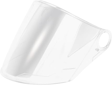POPETPOP Acrilica Visiera 3.2 Sostituibile, Lente Bianca Casco Moto | Schermo per Motocicletta e Ciclismo, Adatto a Molti Caschi, Ampia Visuale, Antiurto e Stabile