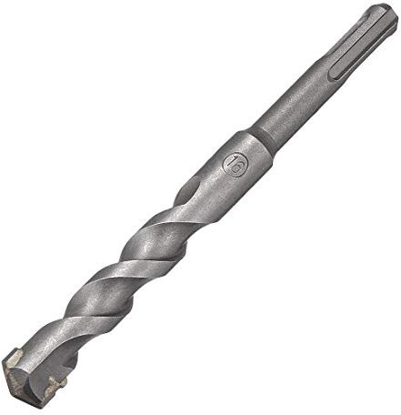 sourcing map Masonry Drill Bit 16mm x 160mm Carbide Tipped Rotary Hammer Bit 9mm Round Shank for Impact Drill