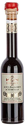 Leonardi Balsamico Essig - mit natürlichen Zutaten - typisch italienischer Balsamico - 250ml - 6 Goldmedaillen - Modena Region Emilia-Romagna - gereift in Holzfässern - 12 Jahre - Gourmet Essig