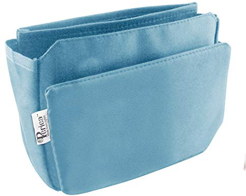Periea 'Tegan' Petit Organisateur de Sac à Main Insert ou Trousse de Maquillage - 5 Couleurs Disponibles (Bleu)
