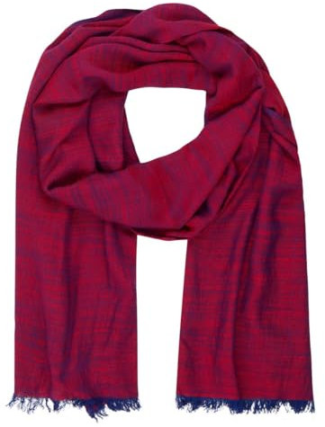 LINDENMANN Schal Herren rot Herren-Schal dünn 55% Baumwolle und 45% Viskose