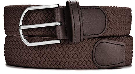 MASADA Stoffgürtel - Dehnbarer Stretch-Gürtel für Damen und Herren 3,2 cm breit elastisch 90-120 cm lang