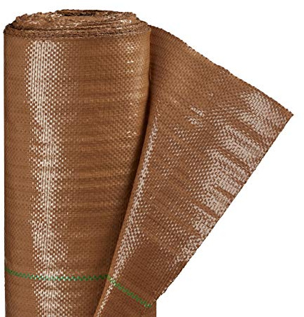 relaxdays Telo per Pacciamatura, 1 x 5 m, Anti-Erbacce, Traspirante, Protezione UV, Antistrappo, 100g/m², PP, Marrone
