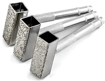 QWORK® 3 Stück Schleifstein Abrichter, Diamant-Schleifscheibenabrichter zum Schleifen von Entgratungsscheiben, 45 x 15 mm Kopf