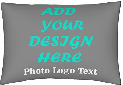 TLQZIDIY Custom Photo Pillow Cover 20x26 Inch Personalized Your Own Throw Pillowcase with Picture Name Text Decorative Cushion Cover for Couch Bed Home Decor