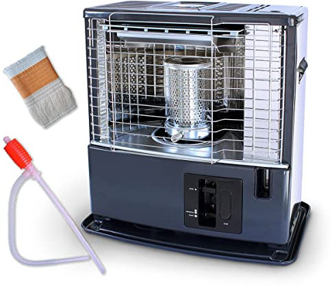 Petroleum-Ofen Tosai 360A Camping-Heizung Heizofen inkl. Handpumpe und Ersatzdocht für Betrieb mit Petroleum L