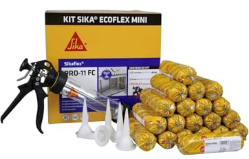 SIKA Kit Ecolflex Pro-11FC - 35 poche 300ml + 1 pistolet Blanc - 35 poche 300ml + 1 pistolet - Etanchéité à l'air