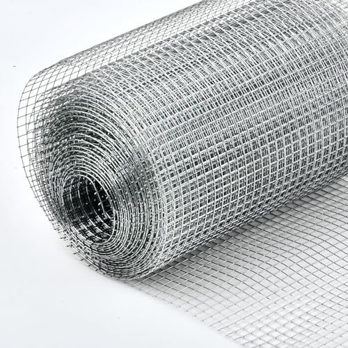 MVQPER 400mmX6m Rodent Proofing Wire Metal Mesh Blocks Rats,Mouse, Squirrel & Bird Access Internal & External Pest Prevention,Galvanised Wire Mesh for Gaps Vents in the Home and Garden