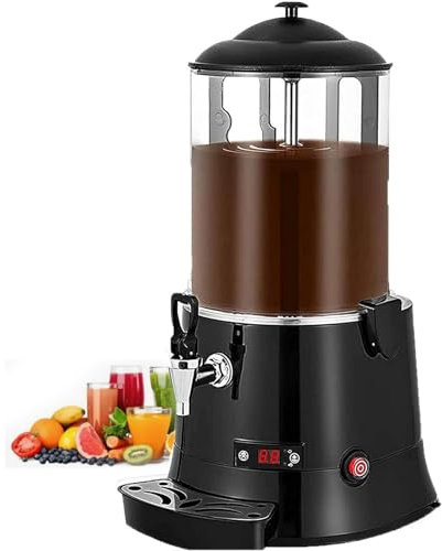ExoticaBlend Machine à Chocolat Chaud Commerciale, Distributeur de Chocolat Chaud Électrique, Machine à Boissons Chaudes Multifonctionnelle pour Chauffer Le Café Au Chocolat,10L