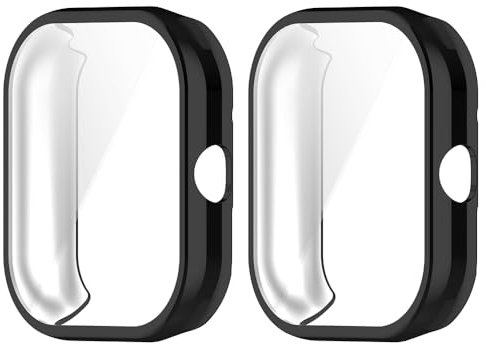 WIIKAI Fundas Compatible con RedMi Watch 4 Protector Funda Protector de Pantalla TPU Suave Protección Carcasa Funda Case.(Negro)