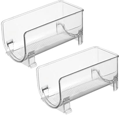 CIYODO 2stücke Teiliges Stapelbares Weinregal Transparenter Flaschenorganizer Für Kühlschrank Und Tisch Platzsparend Und Elegant Für Aufbewahrung Von Weinflaschen Und Champagner