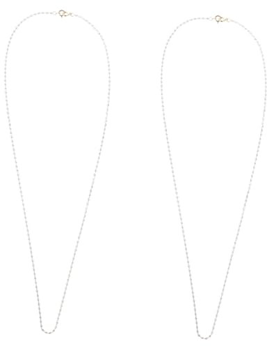 WRITWAA 2stücke Beaded Chain Halskette Für Brillen Und Masken Stilvolle Perlenkette Multifunktionale Halterung Für Sonnenbrillen Lanyard Für Alltag Und Sport Komfortabel Und Langlebig