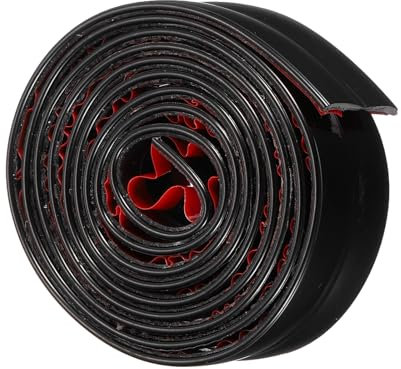 QUARKZMAN Moulure Murale, 3Ft x 0.8 Pouce Protège-Coins PVC Et Bande De Joint Pour Bord De Table Cadre De Porte Plinthe Pour Carrelage Et Bords De Mur ornementation Maison Noir