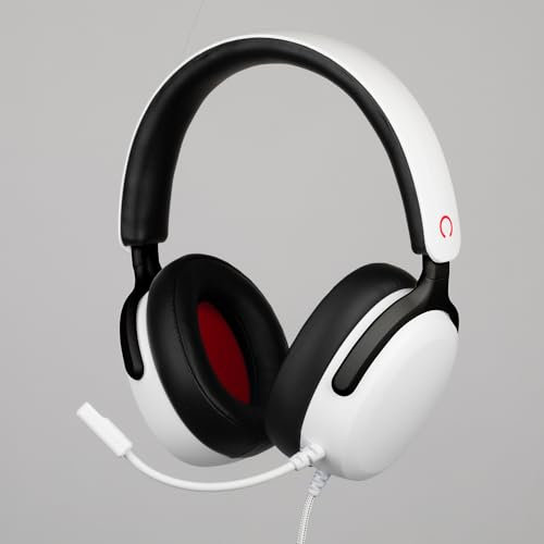 Konix Cuffie gaming con cavo circumaurali Nexus per Nintendo Switch e Switch 2 - Altoparlanti da 40 mm - Microfono - Jack 3,5 mm - Cavo 1,5 m - Bianco