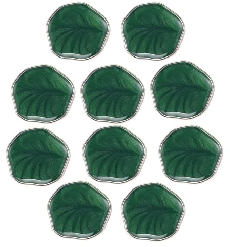 CAPASTEC 10 Pz Pulsanti per Camicia Pantaloni Blazer Giacca Completo Maglione Polsini Cucito Maglia Decorazione per Donne Uomini Plastica Forma Irregolare 25mm Verde