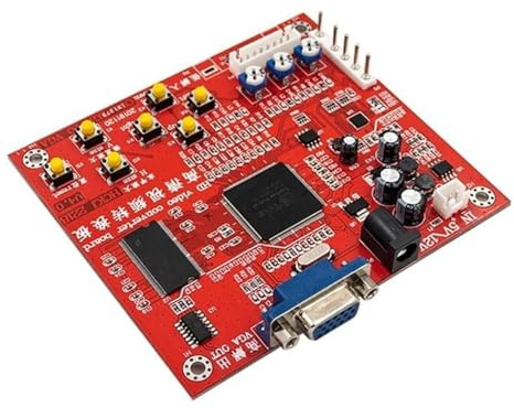 Piceioep GAME Konsolen Videospielkonverter Board CGA VGA Converter Auto Scan & Identifizieren Sie 15K 24K 31K Gaming Signale Professionelle Videoverarbeitungskarte
