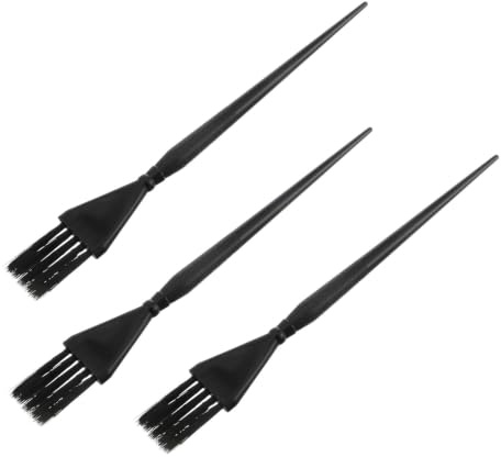 Angoily Hair Dye Brush Set Random Color for Even Dye Application 3pcs and Accurate Colouring Made of Sturdy PC Material for Professional Salon and Personal DIY Hair Colouring
