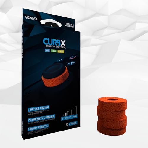 GAIMX® CURBX 100 Motion Control – Aiming Zielhilfe Aim Optimierung für PlayStation 4 5 PS4 PS5 Xbox Xone Controller Zubehör Thumbstick Dämpfung (Stärke 100)