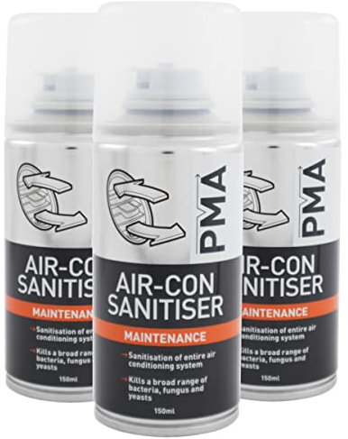 PMA (3 TINS) Air Con Cleaner 150ml - Cleans and Sanitises Air Conditioning and Climate Control