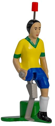 TIPP-KICK Pro-Kicker Brésil I Jeu Original pour Petits et Grands I Jeu de Figurines de Football I Accessoires I Maillot Jaune