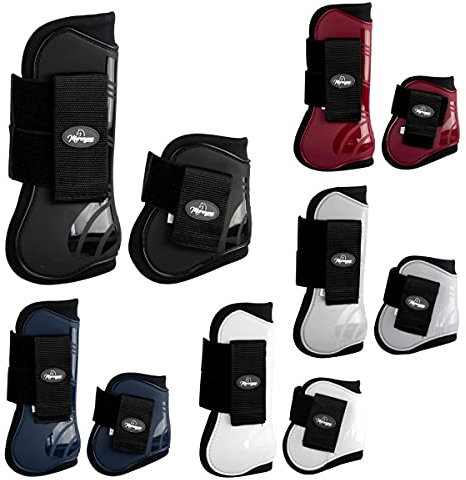 Marengos Gamaschen & Streichkappen (4er Set) PRO Nachtblau Vollblut