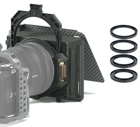 Tilta Mirage Matte Box Cadre de Filtre Circulaire 95mm pour appareils Photo Reflex numériques sans Miroir, avec Bague Adaptateur d'objectif 67mm/72mm/77mm/82mm MB-T16